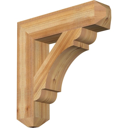 Olympic Craftsman Rough Sawn Bracket, Western Red Cedar, 6"W x 28"D x 28"H